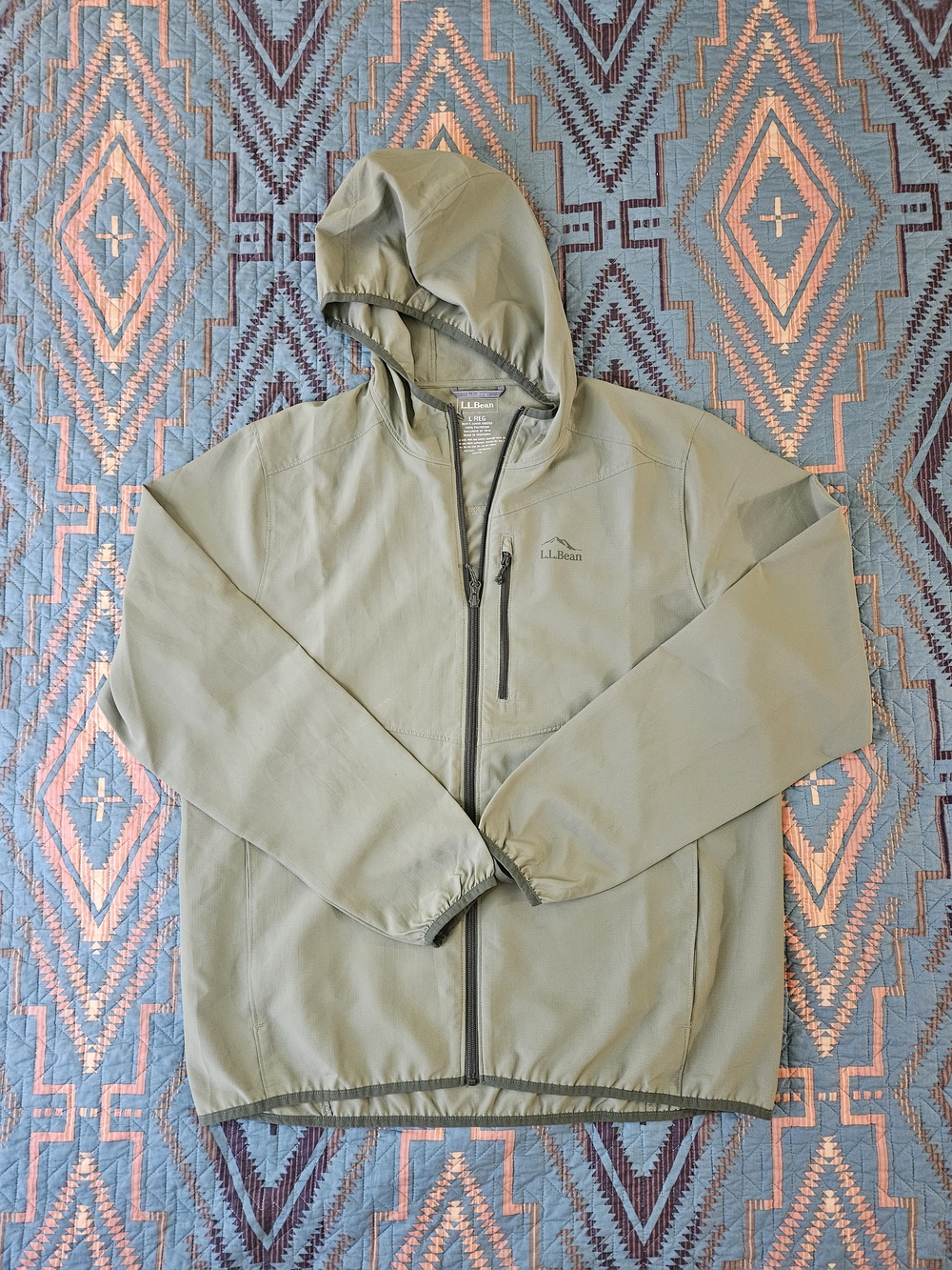 L.L. Bean Men's‎ Hooded Lightweight Jacket in Sage
